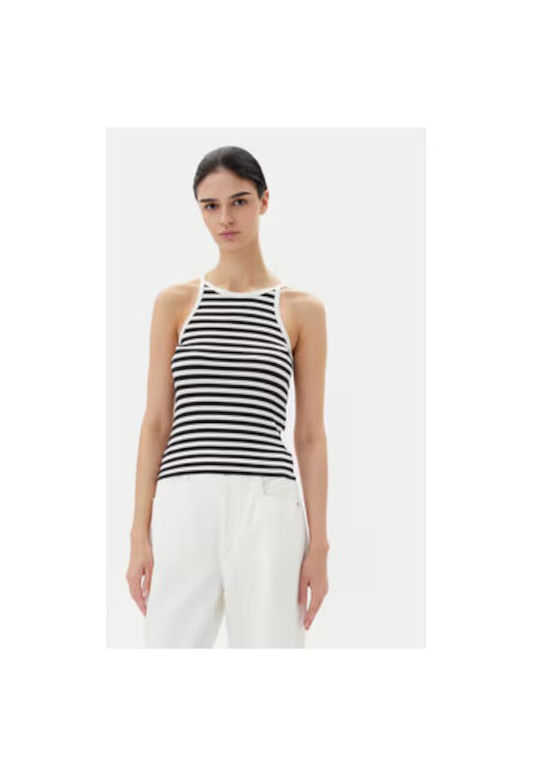 Pieces Top dama 17155477 - Viscoza - Negru - Negru