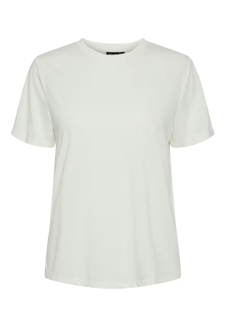 Pieces Tricou dama 17148789 - Viscoza/Poliester - Alb