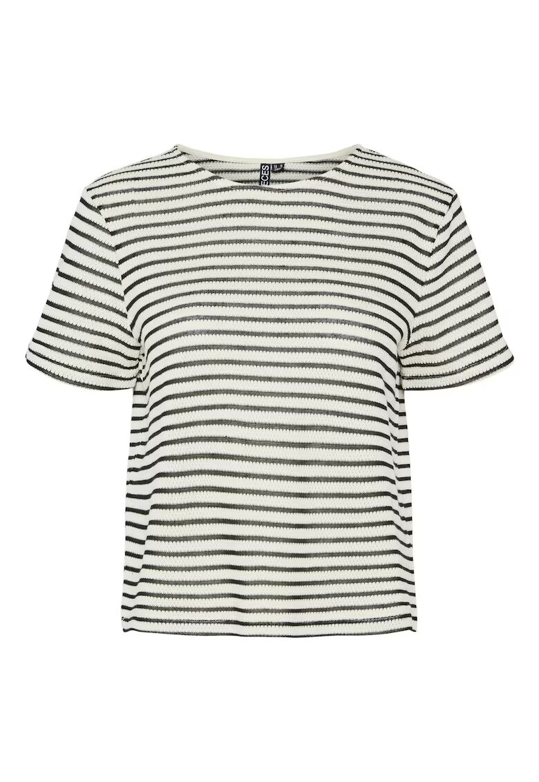 Pieces Tricou dama 17155073 - Bumbac/Poliester - Ecru - Ecru