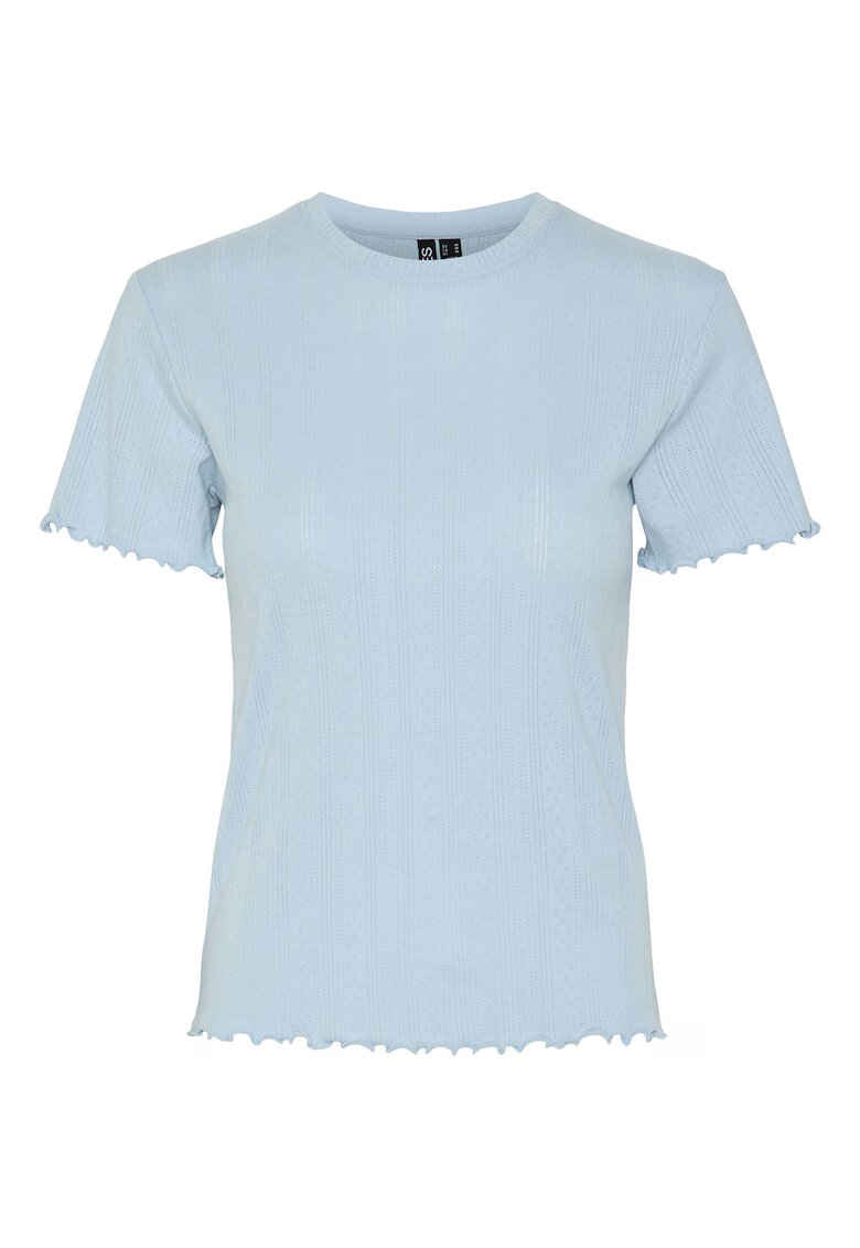 Pieces Tricou dama 17155480 - Bumbac/Poliester - Albastru deschis - Albastru deschis