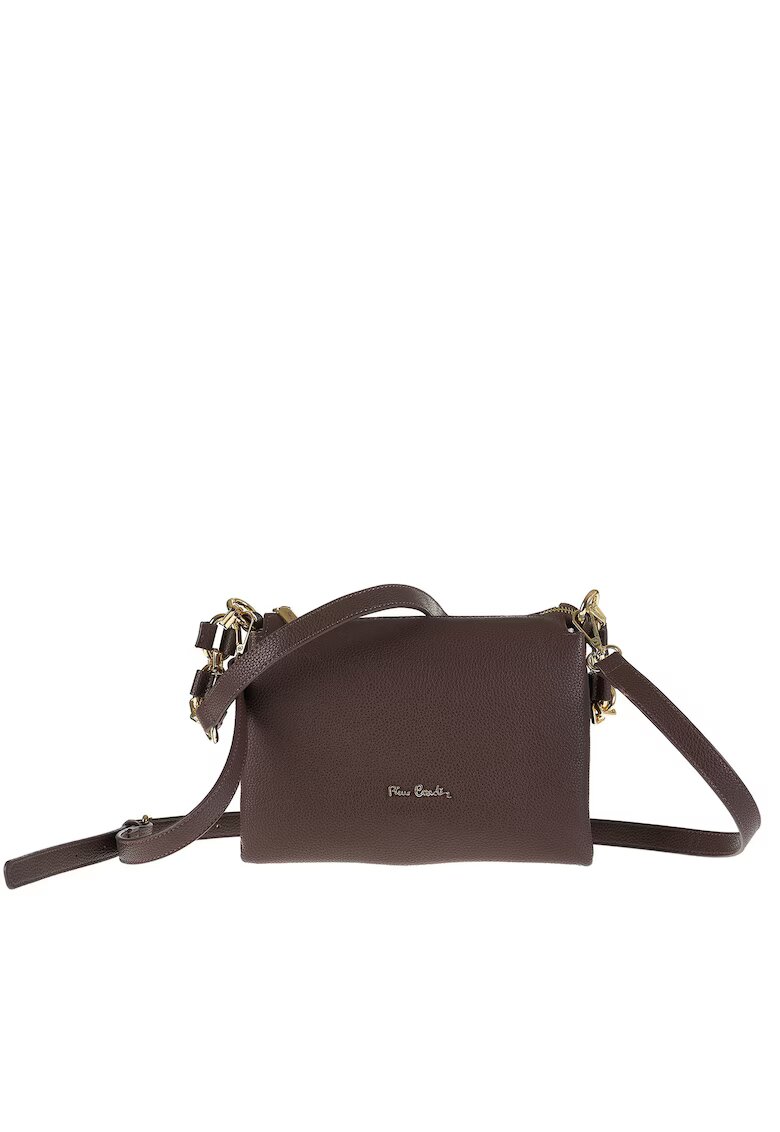 Pierre Cardin Geanta crossbody de piele cu bareta ajustabila Brunilde - Maro inchis