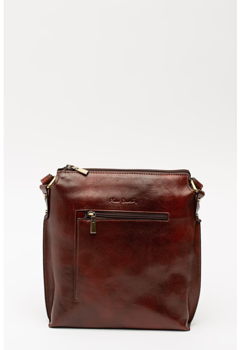 Pierre Cardin Geanta crossbody din piele - Maro cognac