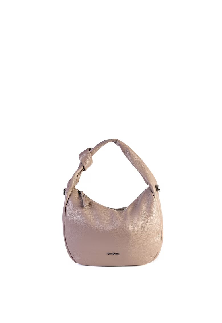 Pierre Cardin Geanta de piele cu bareta de umar Selene - Maro taupe