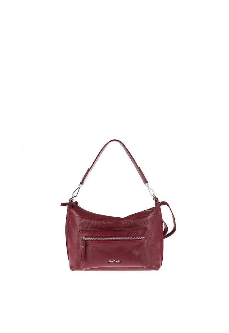 Pierre Cardin Geanta de piele cu bareta de umar Seraphina - Visiniu