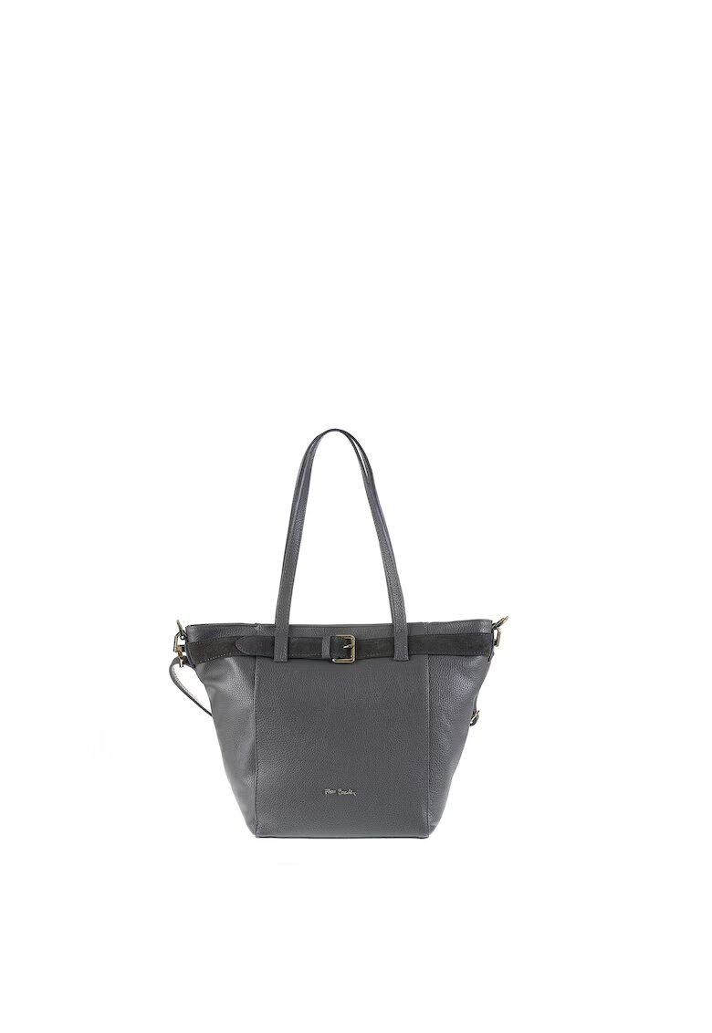 Pierre Cardin Geanta shopper din piele cu bareta ajustabila Celeste Elite - Gri