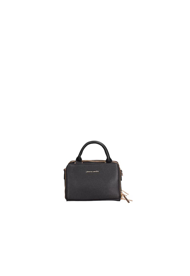 Pierre Cardin Pierre Cardi - Geanta de piele cu maner si fermoar - Negru