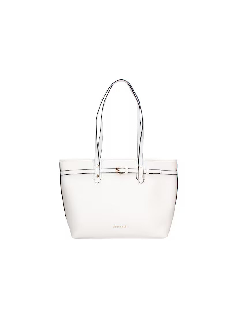 Pierre Cardin Set de genti de piele ecologica - Alb