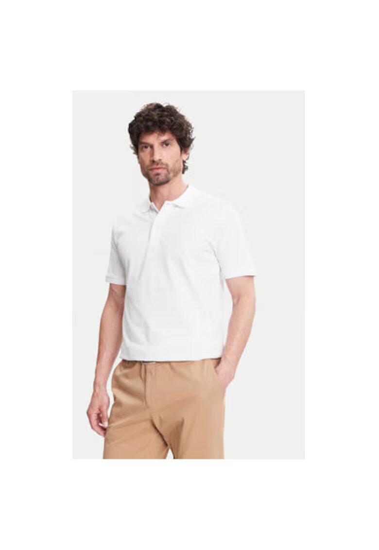 Pierre Cardin Tricou Polo barbati C5 21354.2110 - Bumbac - Alb - Alb