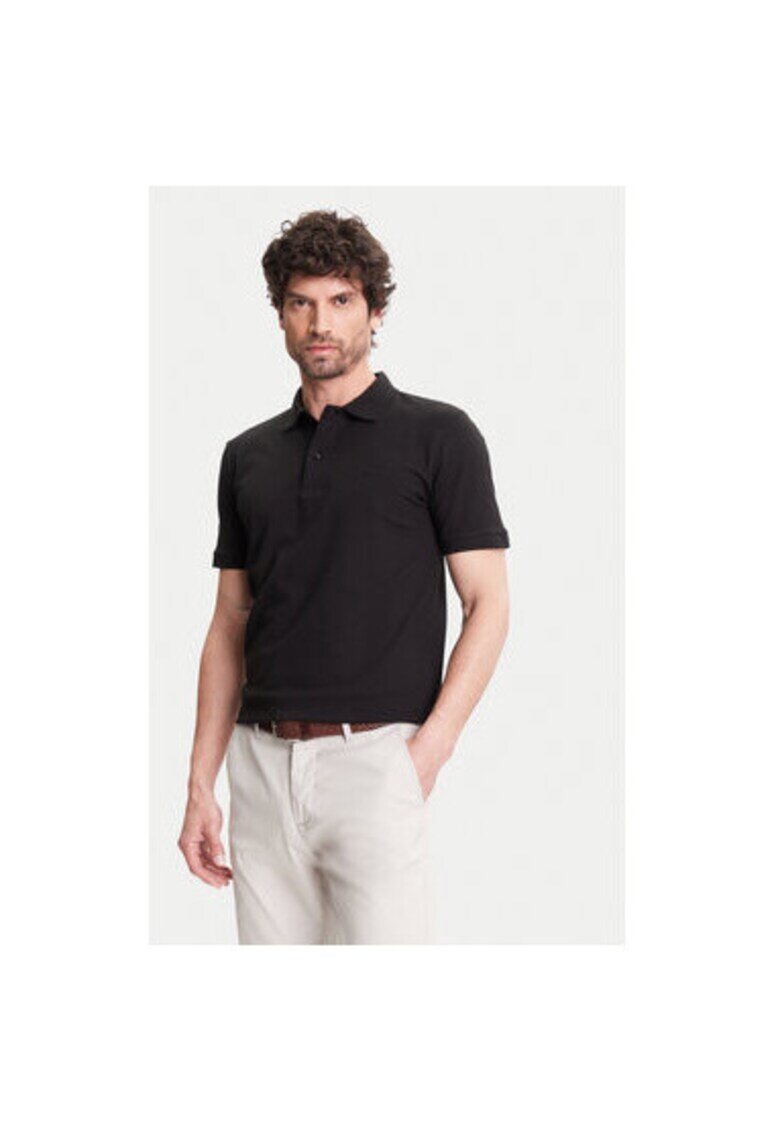 Pierre Cardin Tricou polo barbati C5 21354.2110 - Bumbac - Negru - Negru
