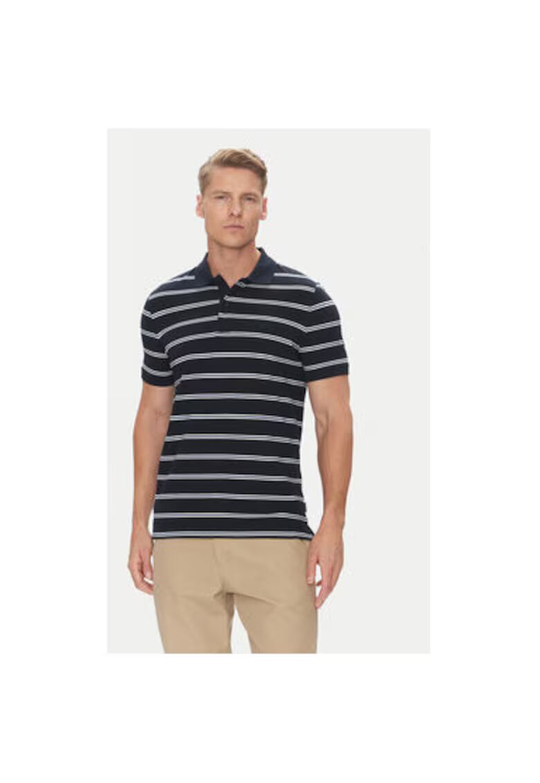 Pierre Cardin Tricou polo barbati C5 21364.2111 - Bumbac - Bleumarin - Bleumarin