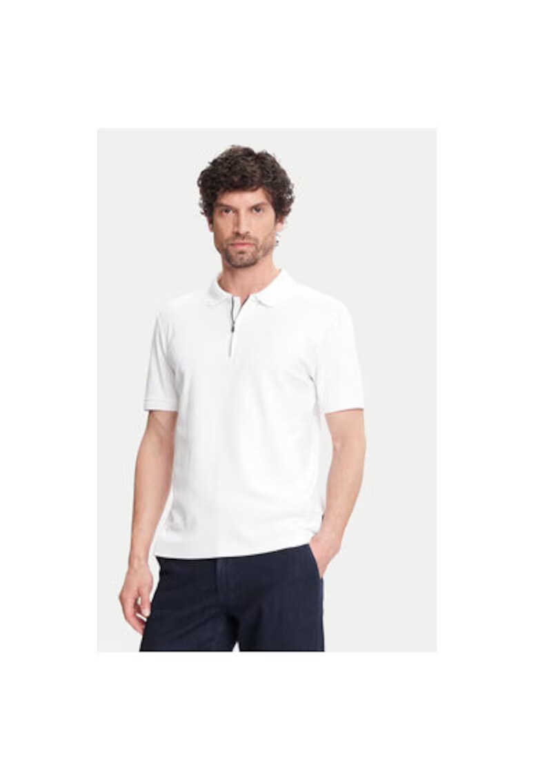 Pierre Cardin Tricou Polo barbati C5 21455.2119 - Bumbac - Alb - Alb