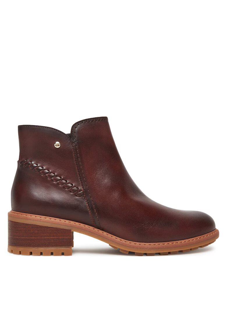 Pikolinos Botine dama 130 - piele naturala - Rosu