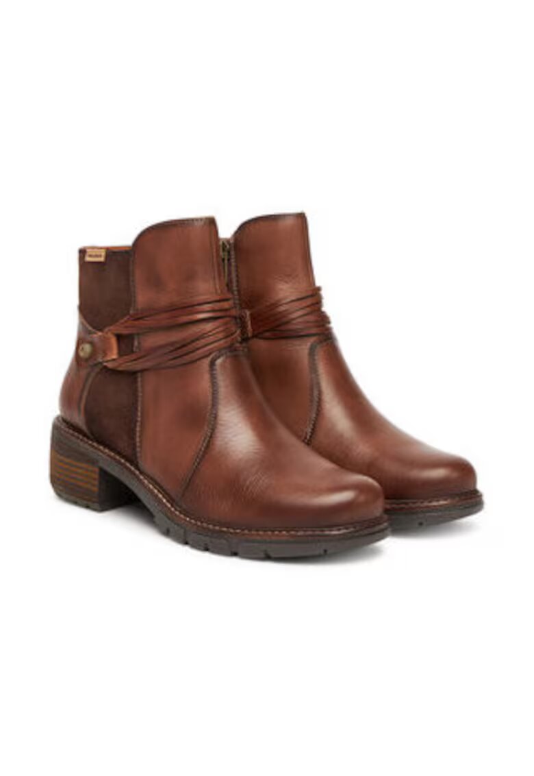 Pikolinos Botine dama - piele naturala - maro - set ghetute