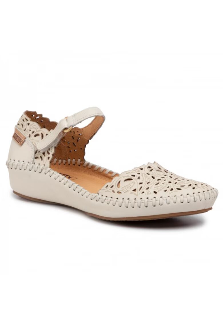 Pikolinos Pantofi Albi perforati piele naturala 655-0906