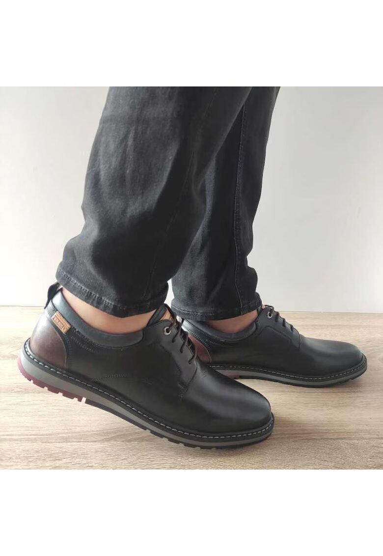 Pikolinos Pantofi Casual Barbati M8J-4183C Negri Cu Maro - Black -