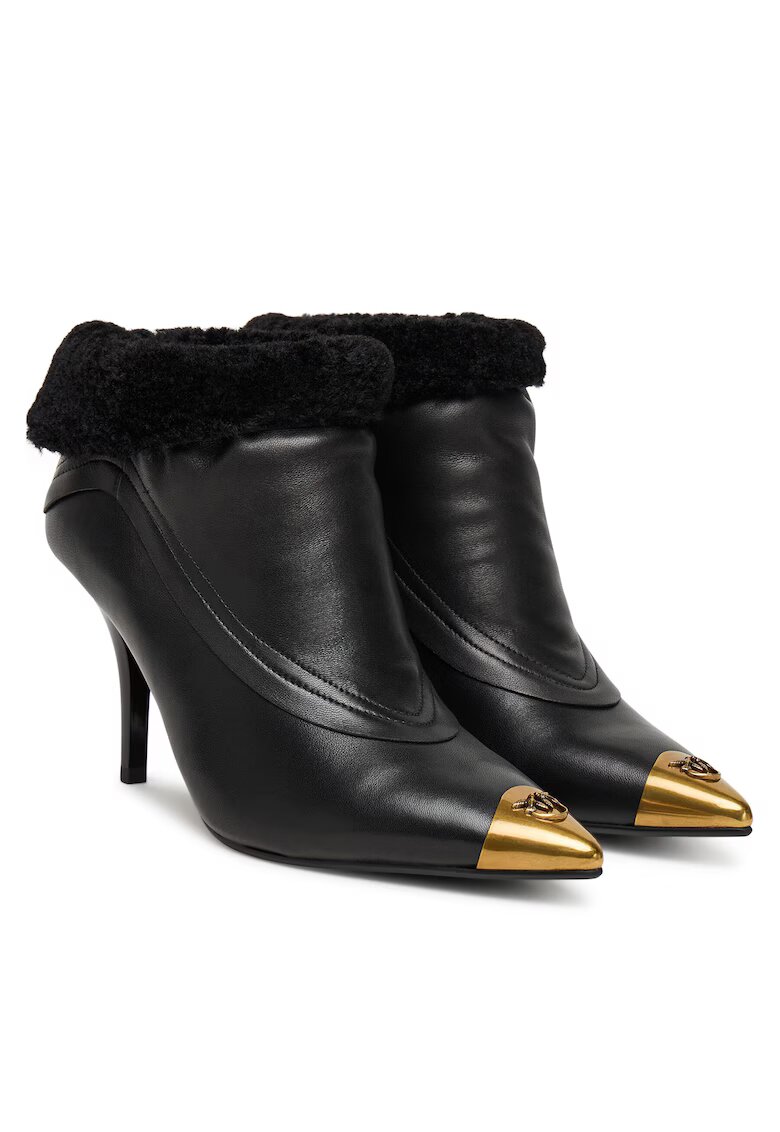 Pinko Botine dama Z99 - piele naturala - negru -