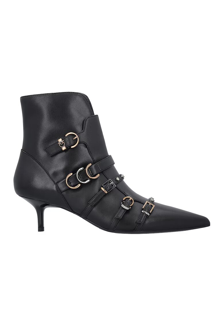 Pinko Botine de piele si piele ecologica - Negru