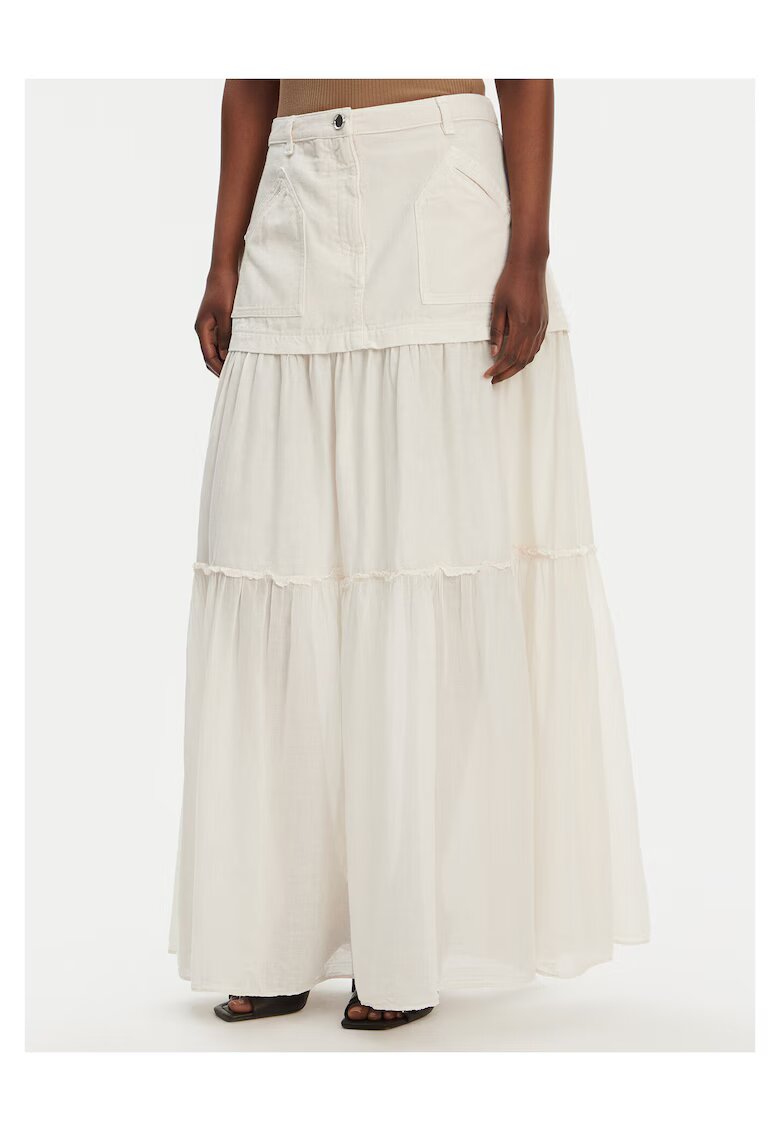 Pinko Fusta maxi dama ecru