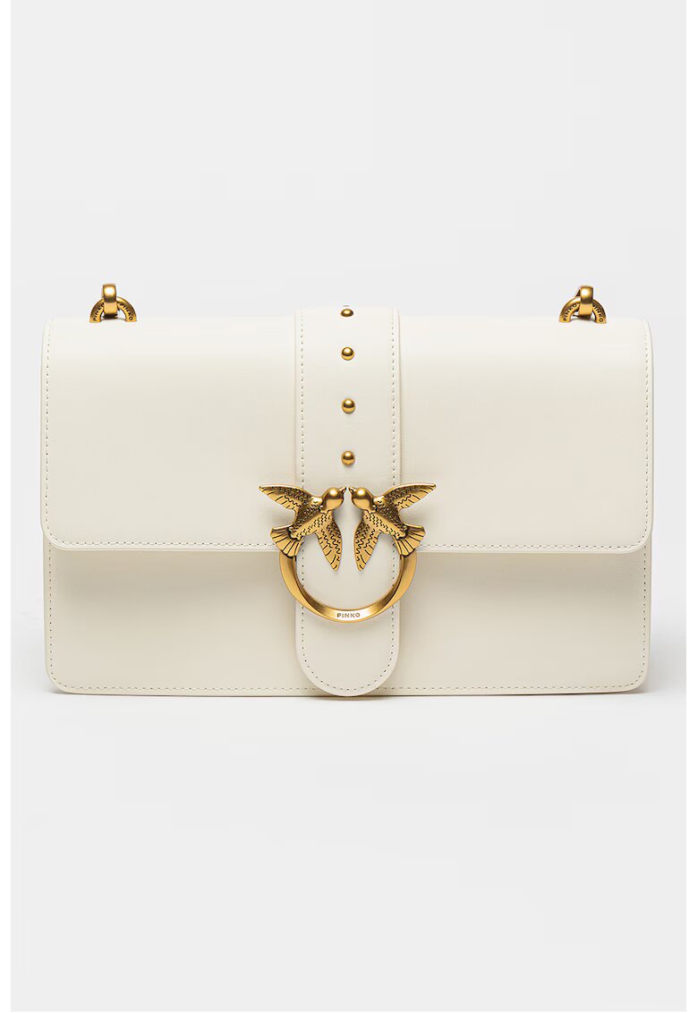 Pinko Geanta piele Love Classic - 66497 - Alb murdar - 16 x 27 x 7 CM