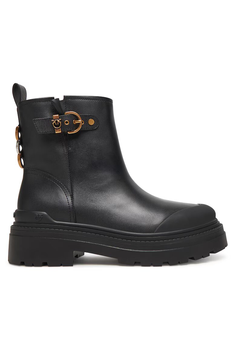Pinko Ghete dama - Mia 21 piele naturala - Negru