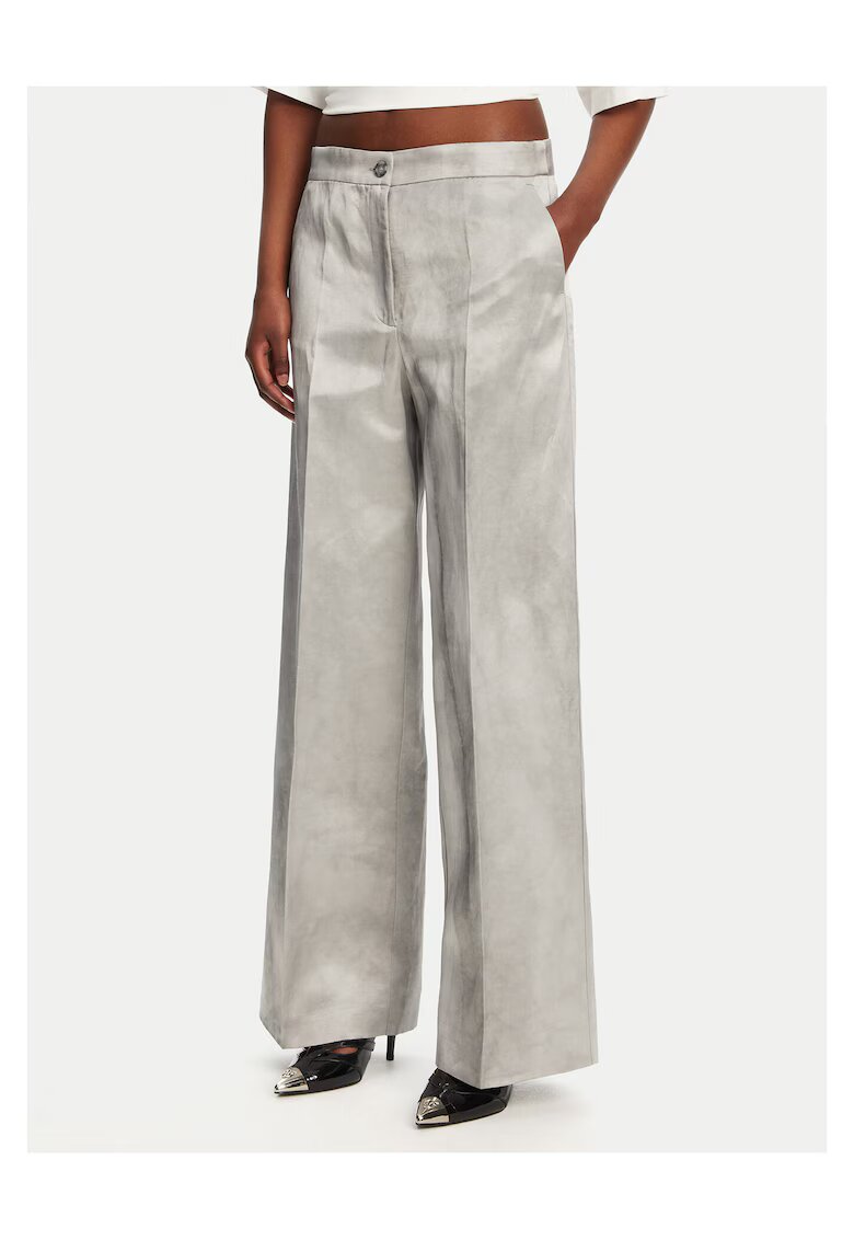 Pinko Pantaloni pentru dama gri - stofa