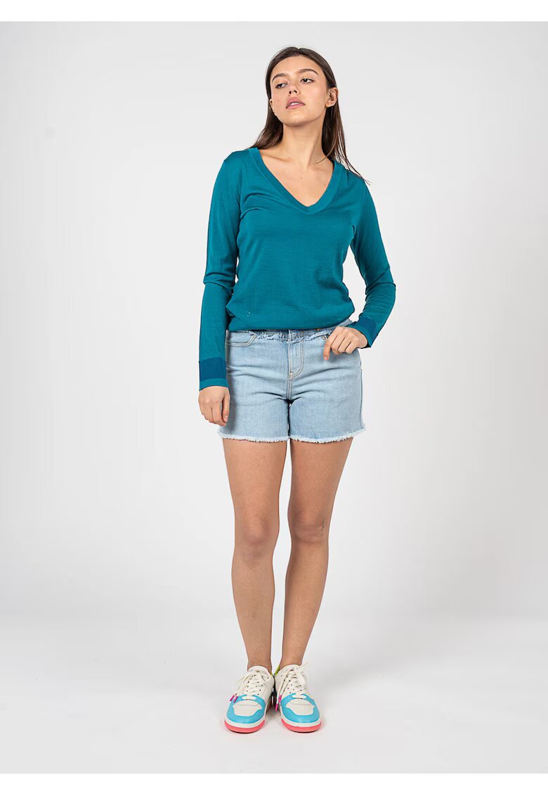 Pinko Pantaloni scurti din denim cu terminatie franjurata Bradford - 36