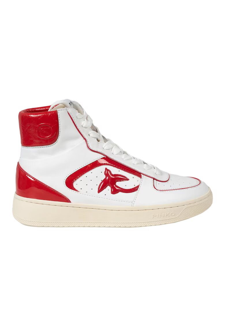 Pinko Pantofi sport inalti din piele Harlow Basket -