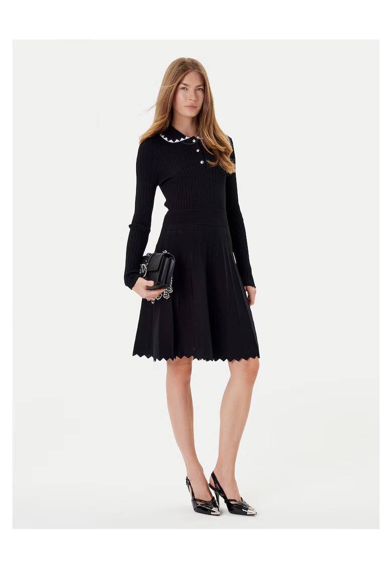 Pinko Rochie tricotata de dama negru - fabricata din material de calitate