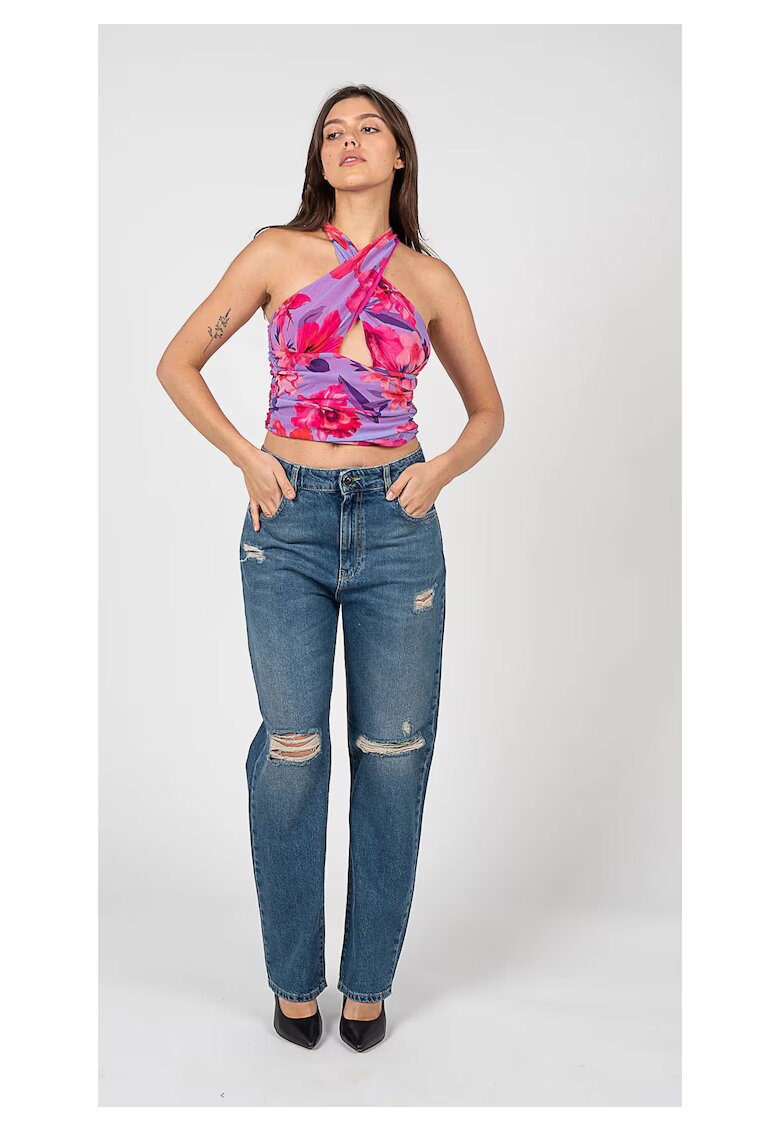 Pinko Top crop cu imprimeu floral Tenue -