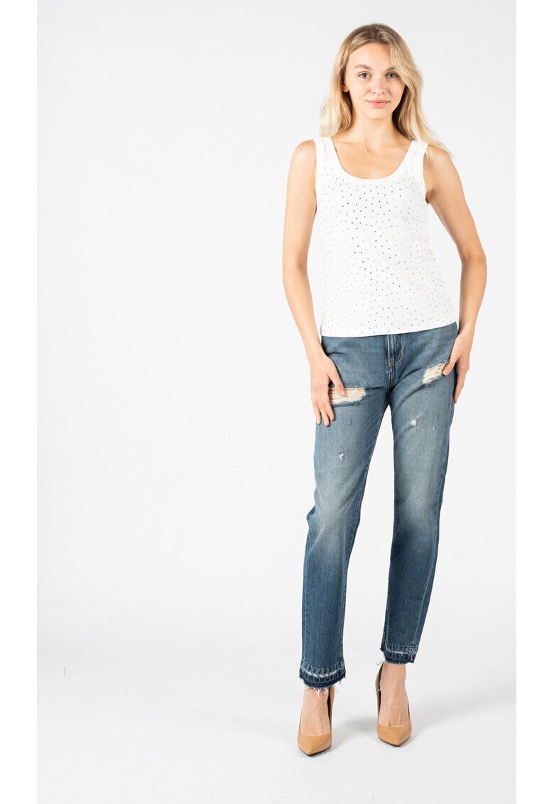 Pinko Top cu decolteu rotund slim fit -