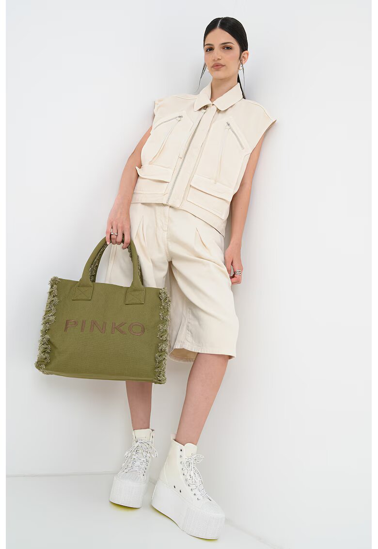 Pinko Vesta cu buzunare multiple - Bej deschis