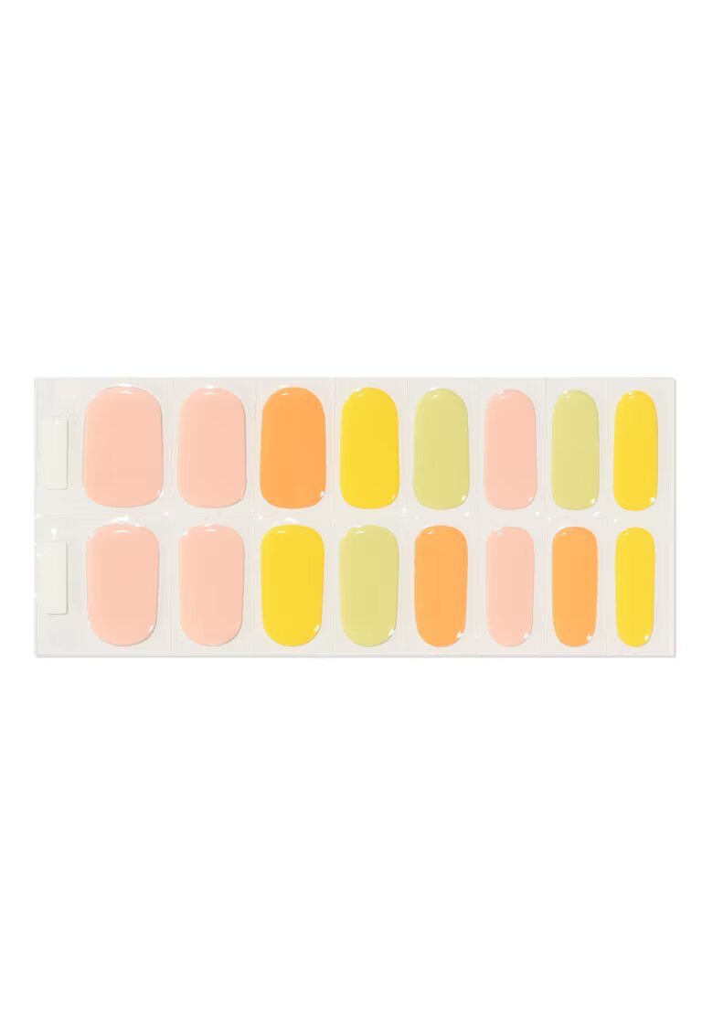 Pinx Abtibilduri pentru unghii din gel Pastel Joy - 16 buc - roz