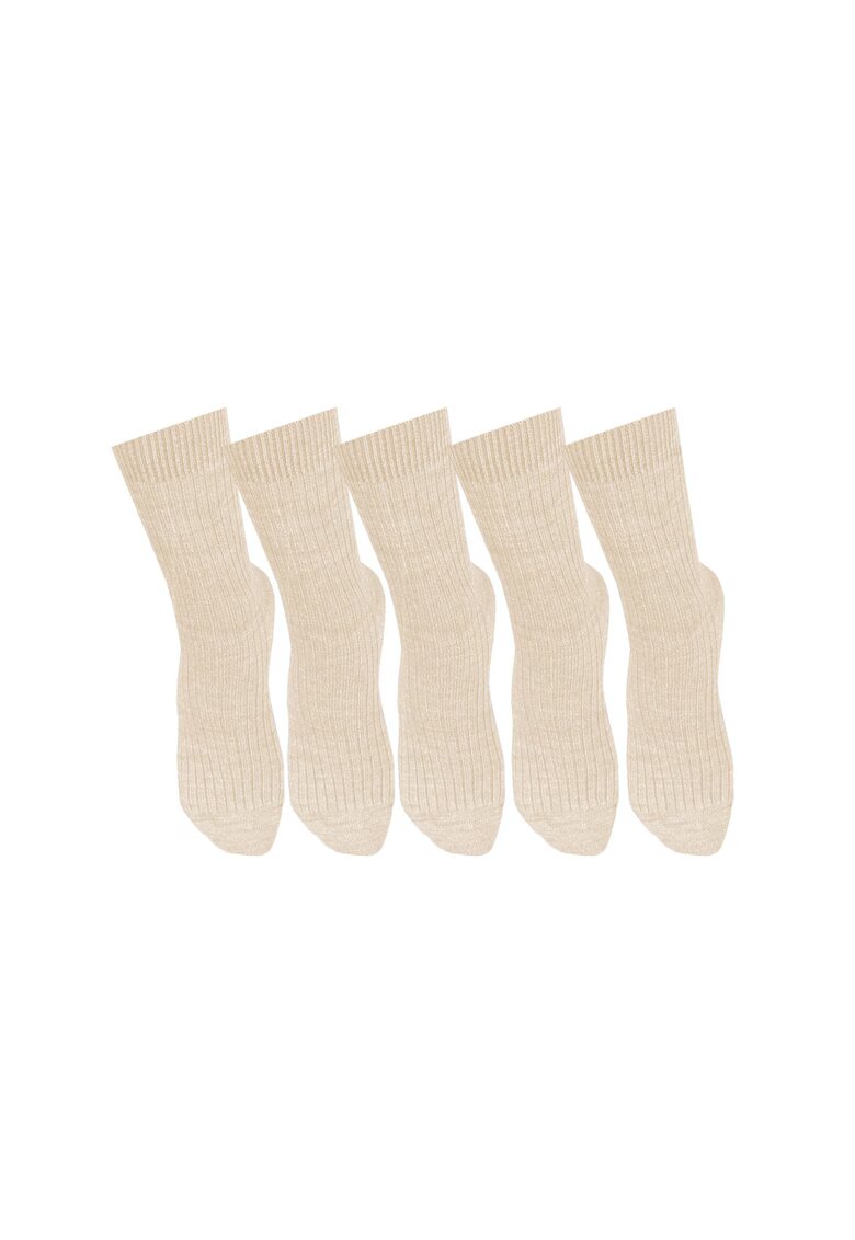 Pirin Hill 5 perechi de sosete calduroase din lana merino Warm - Alb - Alb