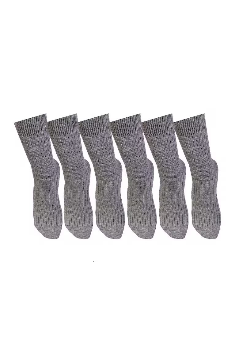 Pirin Hill 5 perechi de sosete calduroase din lana merino Warm Gri