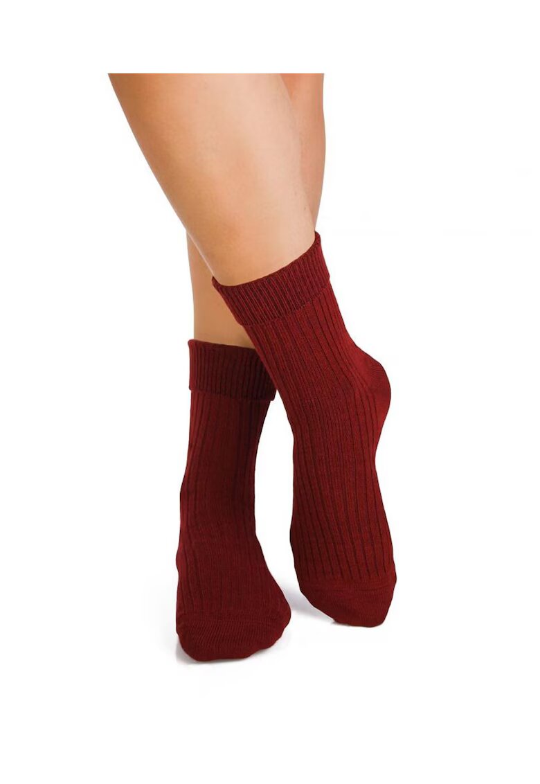 Pirin Hill Costite Warm Ribs Bordeaux - merino antibacterian Sosete