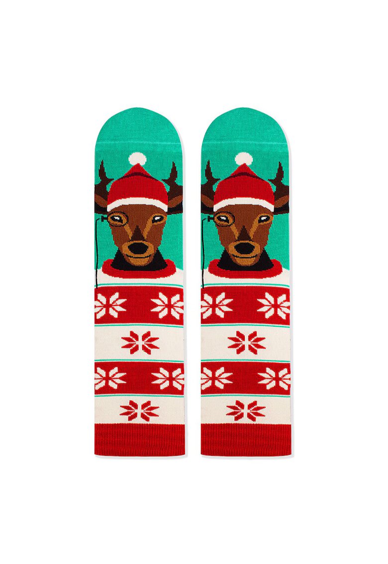 Pirin Hill Sosete bambus de craciun Comfort Feet Socks Cerb de Craciun - Multicolor