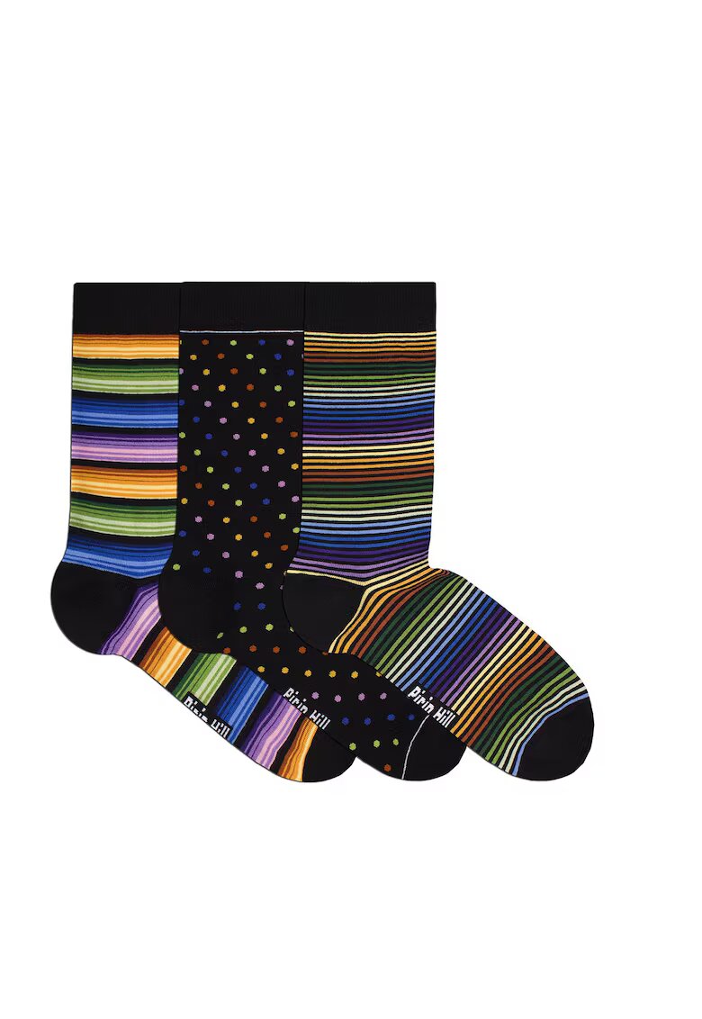 Pirin Hill Sosete bambus FINE BAMBOO curcubeu cutie 3 buc.