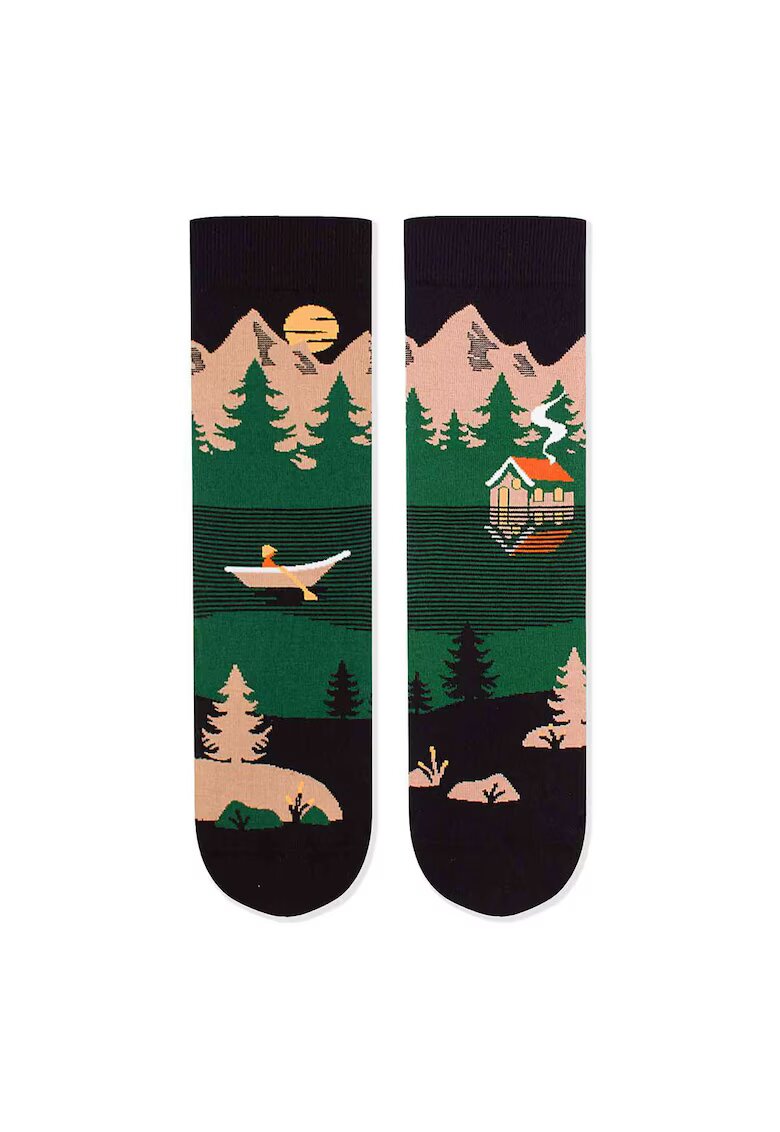 Pirin Hill Sosete bumbac Arty Socks Peisaj Montan Verde
