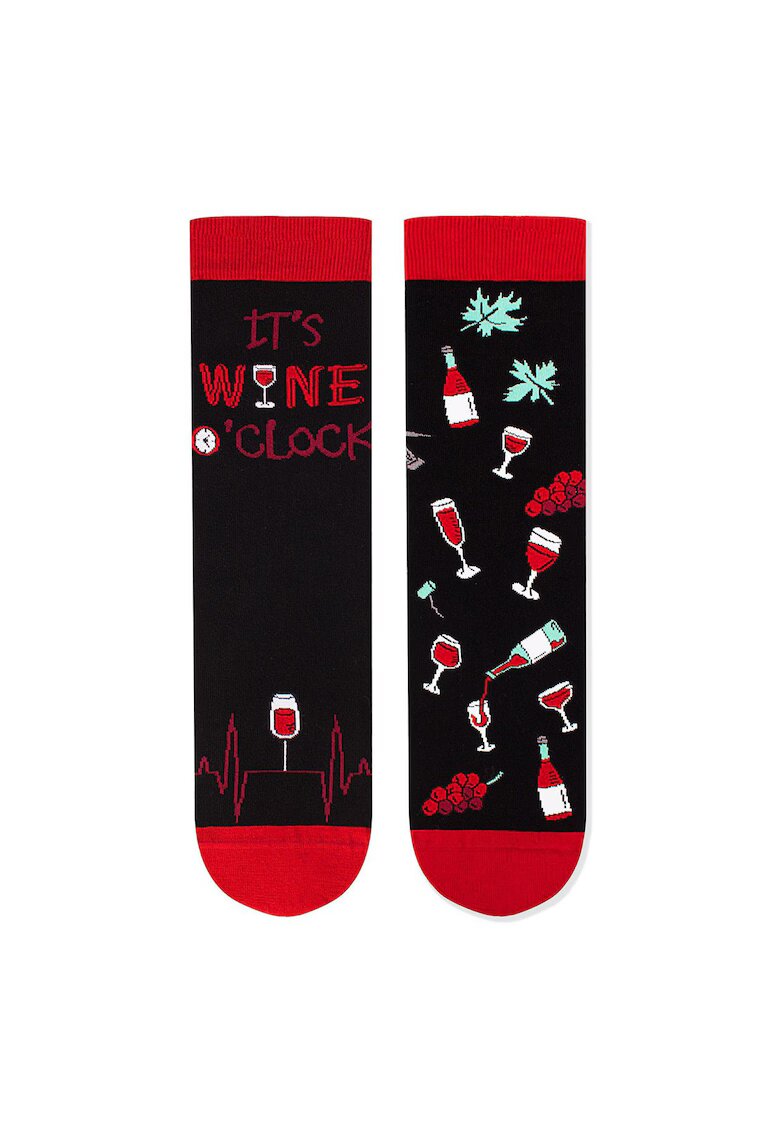 Pirin Hill Sosete bumbac - Arty Socks WINERY Black