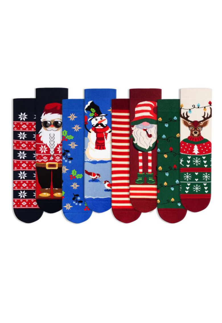 Pirin Hill Sosete bumbac Christmas BOX - 4 BUC