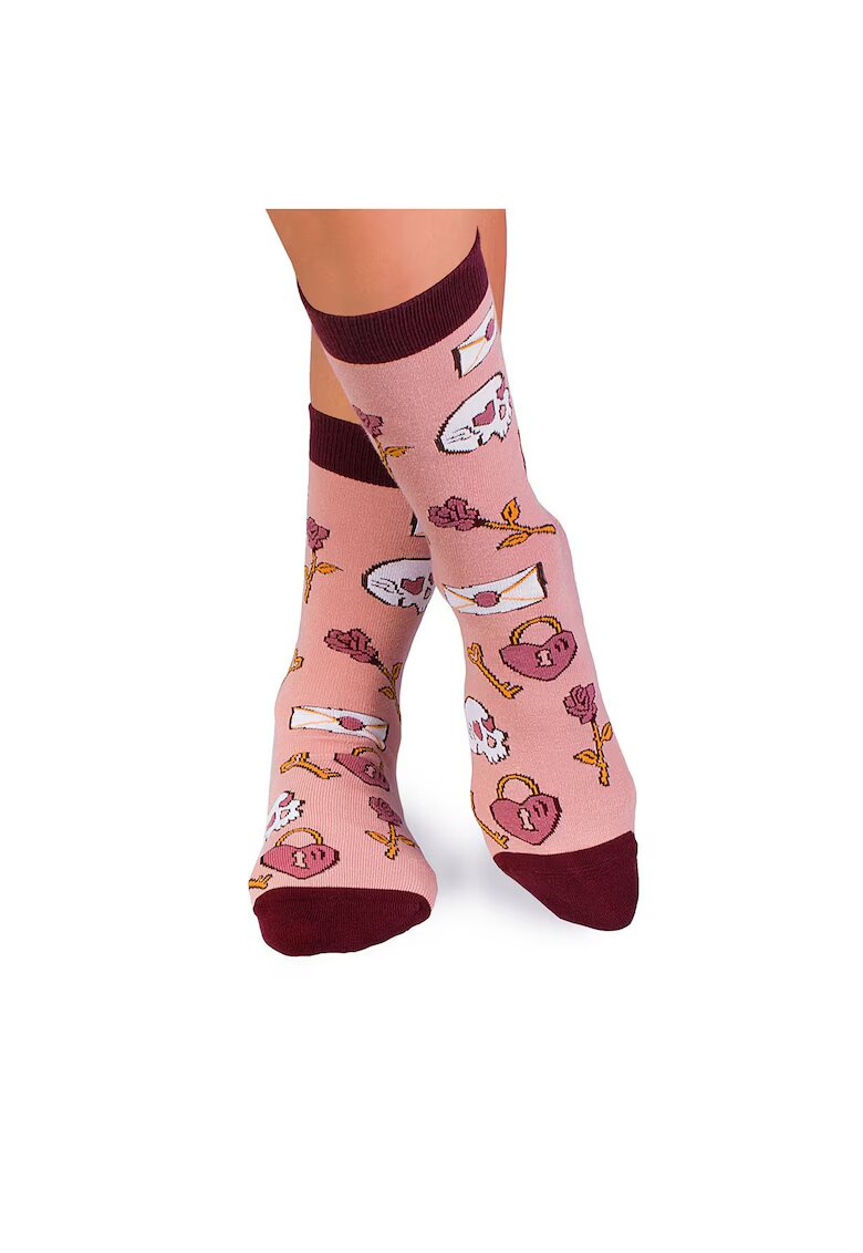 Pirin Hill Sosete bumbac Color Bumbac Sosete ST VALENTINE'S DAY Rose Ashes