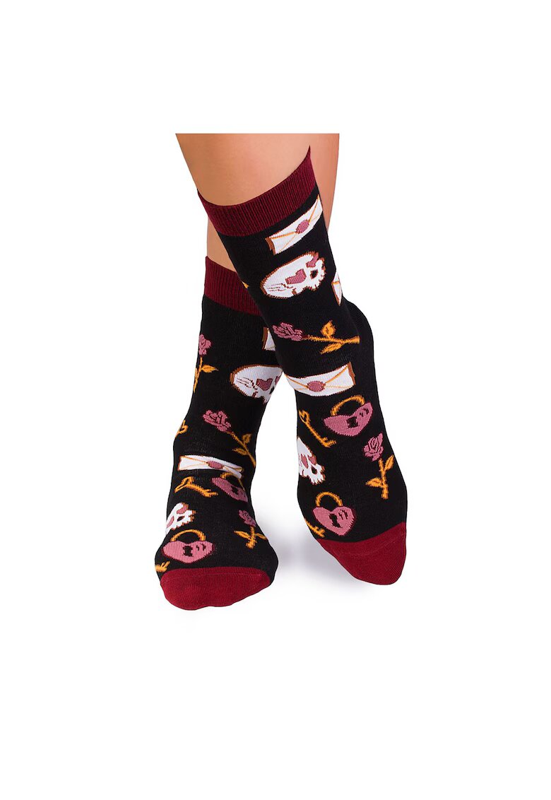 Pirin Hill Sosete bumbac Colour Cotton Socks ST VALENTINE'S DAY Black
