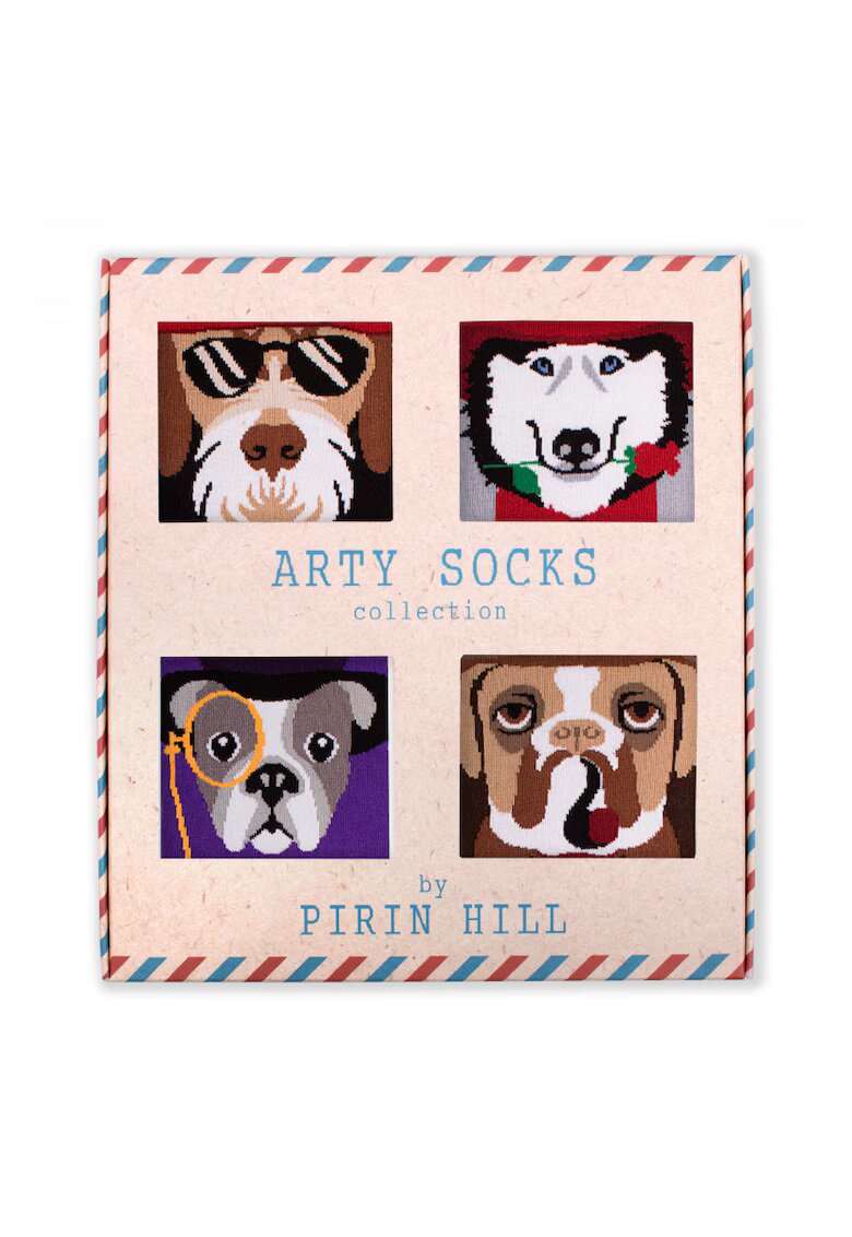 Pirin Hill Sosete bumbac Dogs Box - 4 buc