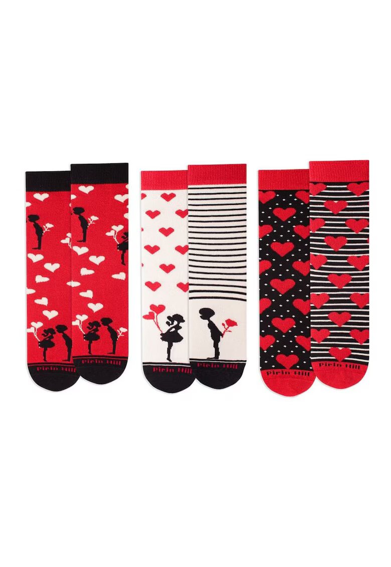 Pirin Hill Sosete bumbac Love Box - 3 buc