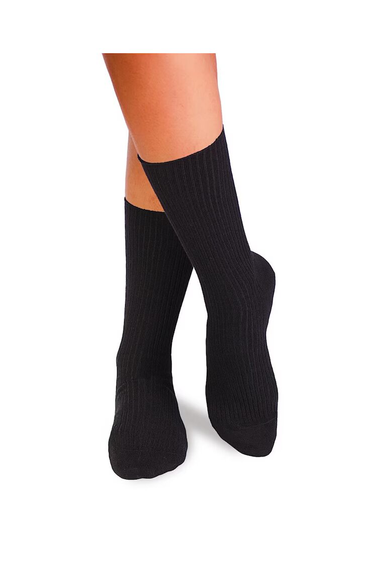 Pirin Hill Sosete bumbac lungi fara elastic Black