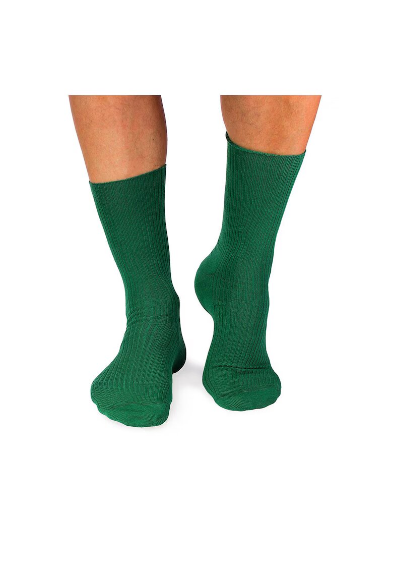 Pirin Hill Sosete bumbac lungi fara elastic Dark green