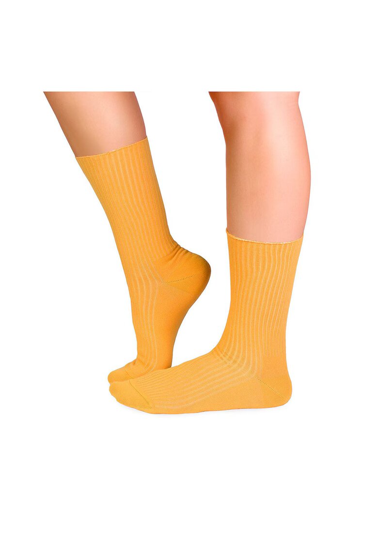 Pirin Hill Sosete bumbac lungi fara elastic Yellow