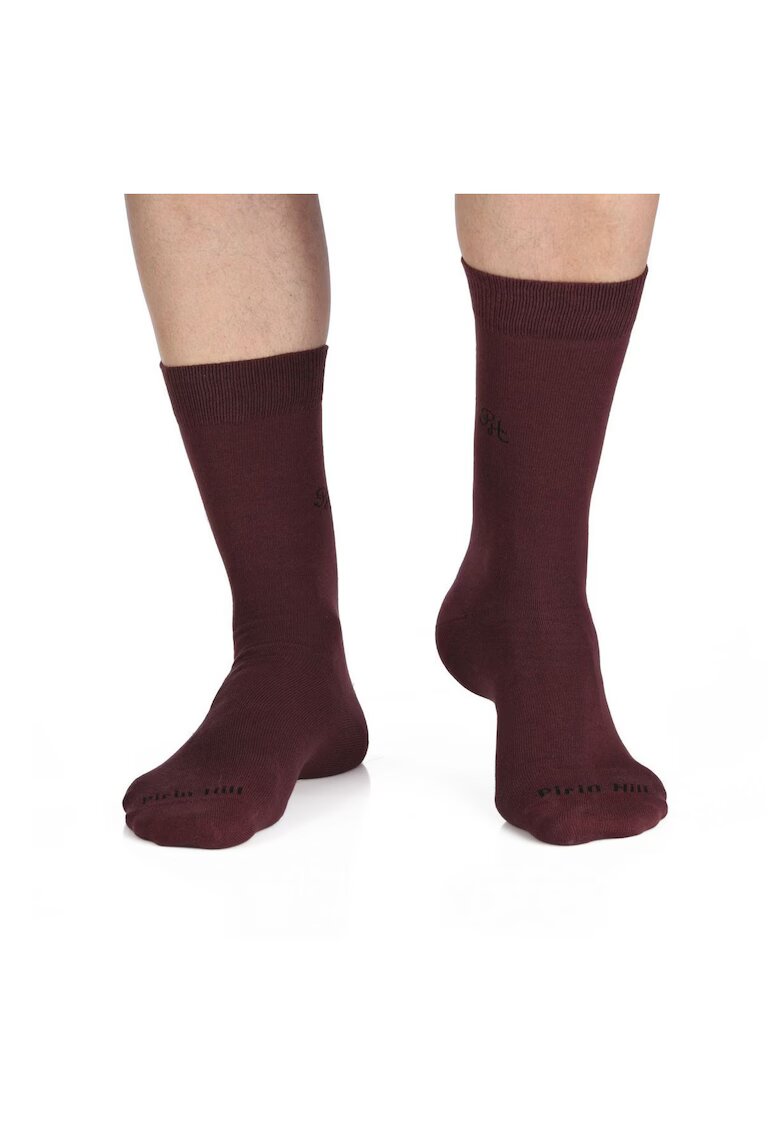 Pirin Hill Sosete bumbac organic 98% COTTON RICH Bordeaux