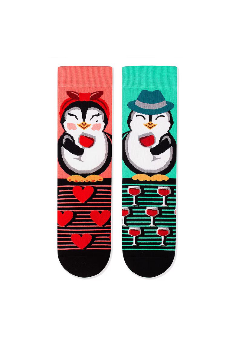 Pirin Hill Sosete bumbak Penguin Love Coral