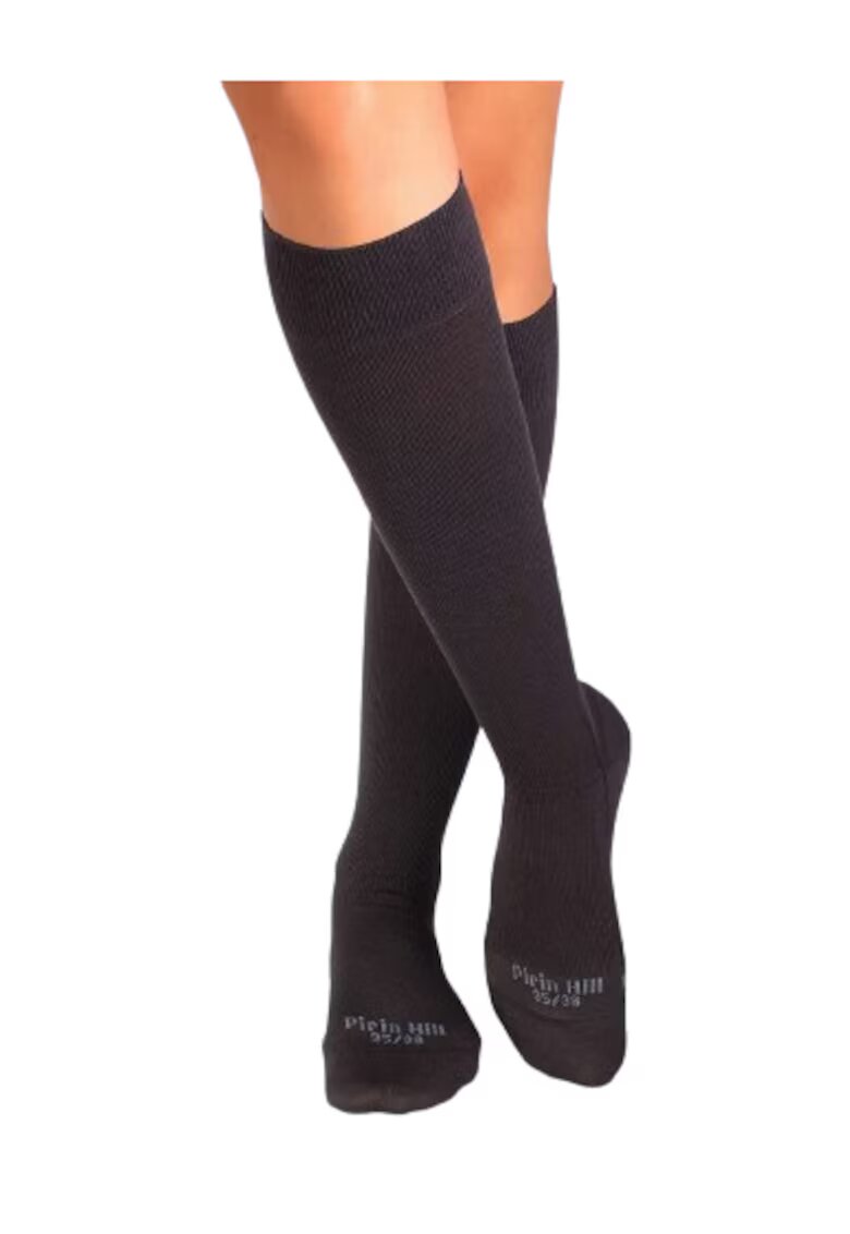 Pirin Hill Sosete compresive lungi 3/4 din Bumbac Mercerizat - 36-38 EU - Antracit
